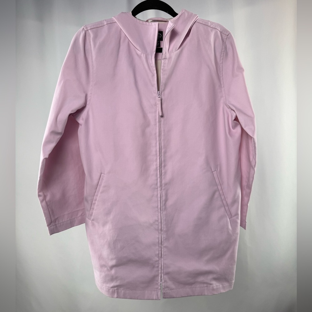 Eileen Fisher Lightweight Hooded Zip Up Jacket in Pink‎ Size Small Petite